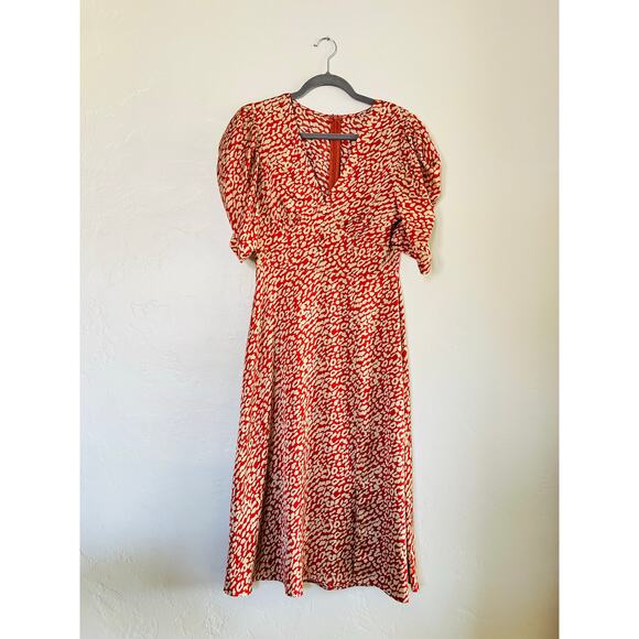 Lulus Satin Midi Dress - Picture 5 of 6